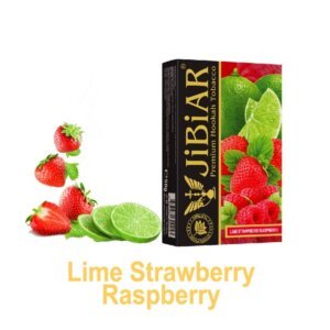 Тютюн для кальяну Jibiar 50 г Lime Strawberry Raspberry (лайм полуниця малина)