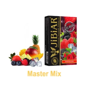 Тютюн для кальяну Jibiar 50 г Master Mix (малина ожина полуниця манго ананас чорниця лід)