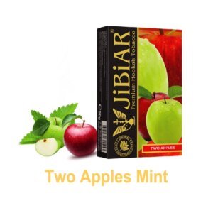 Тютюн для кальяну Jibiar 50 г Two Apples Mint (зелене та червоне яблуко мята)