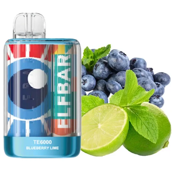 Elf Bar Blueberry Lime TE 6000 (чорниця лайм)