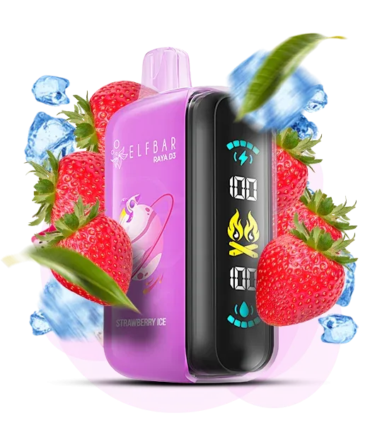 Elf Bar Strawberry Ice Raya D3 25000 (полуниця лід)