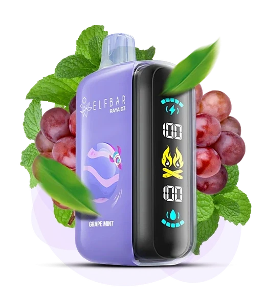 Elf Bar Grape Mint Raya D3 25000 (мята виноградная)