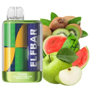 Elf Bar Kiwi Watermelon Green Apple TE 6000 (ківі кавун яблуко)