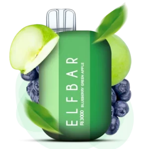 Elf Bar Blueberry Green Apple RI 3000 (чорниця та зелене яблуко)
